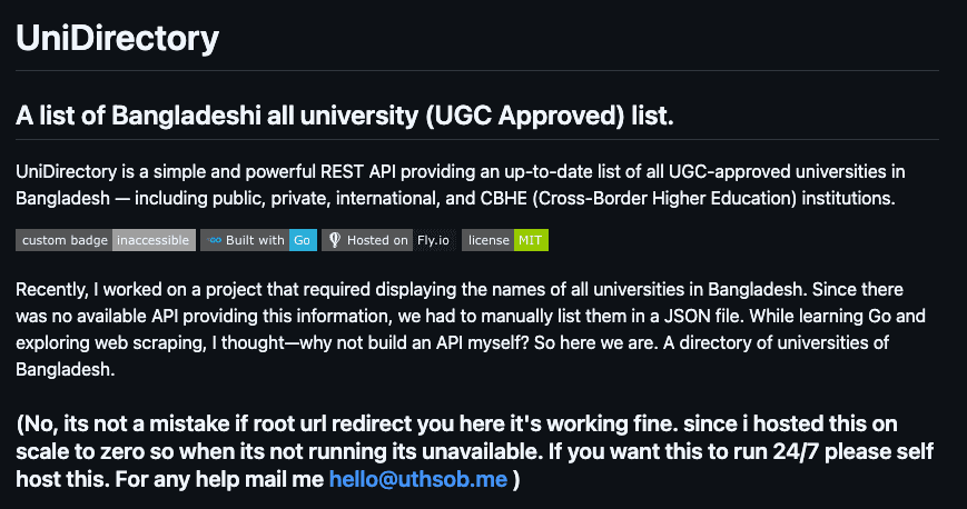 UniDirectory cover